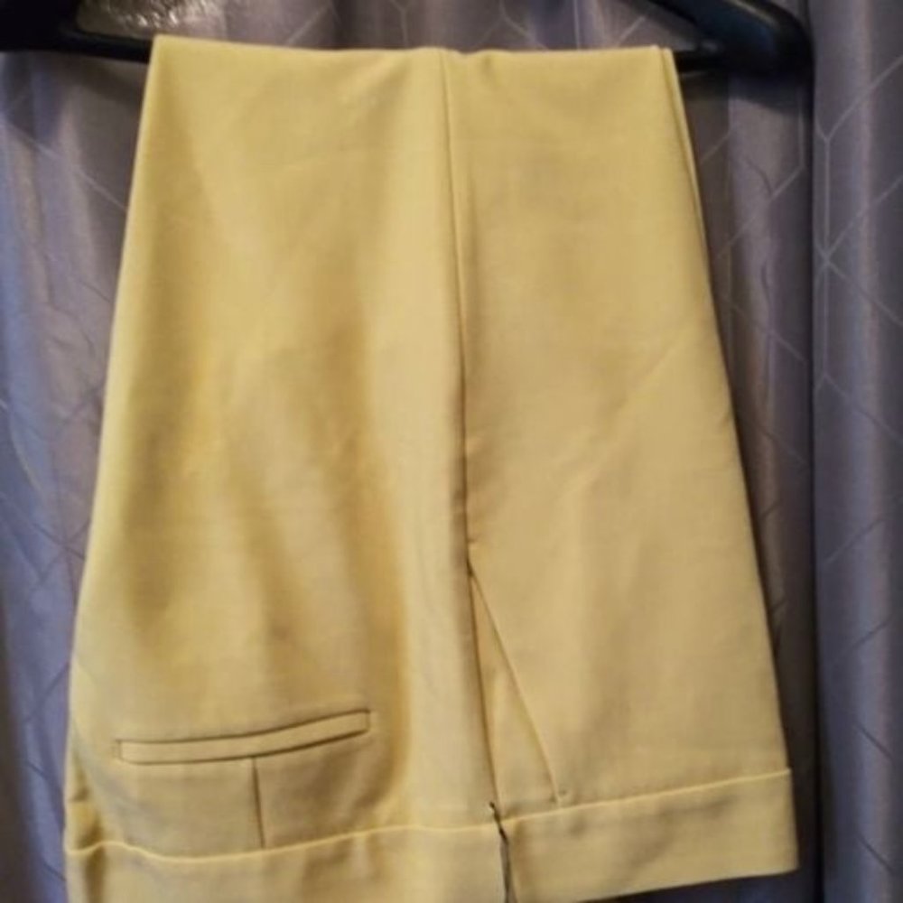 LOFT Slim Fit Citron Yellow Pants